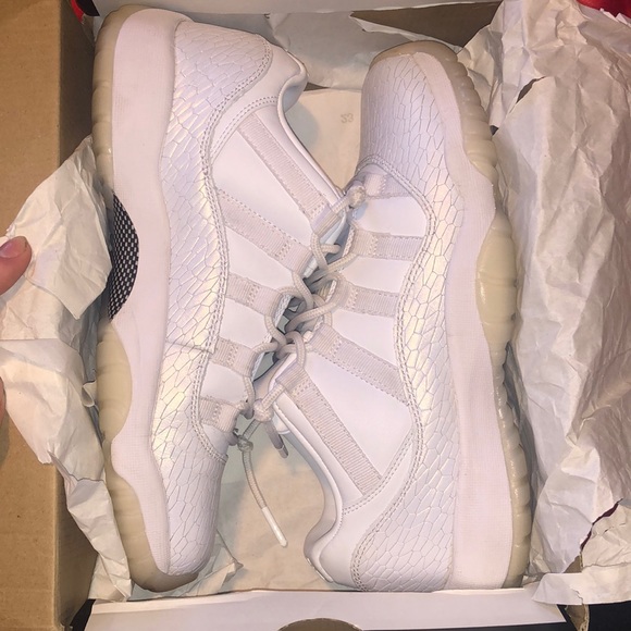 Air Jordan 11 Low Gs Frost White Customized Air Jordan 11 Retro